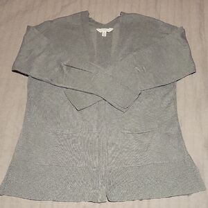 Time and Tru Women's Light Gray Cardigan